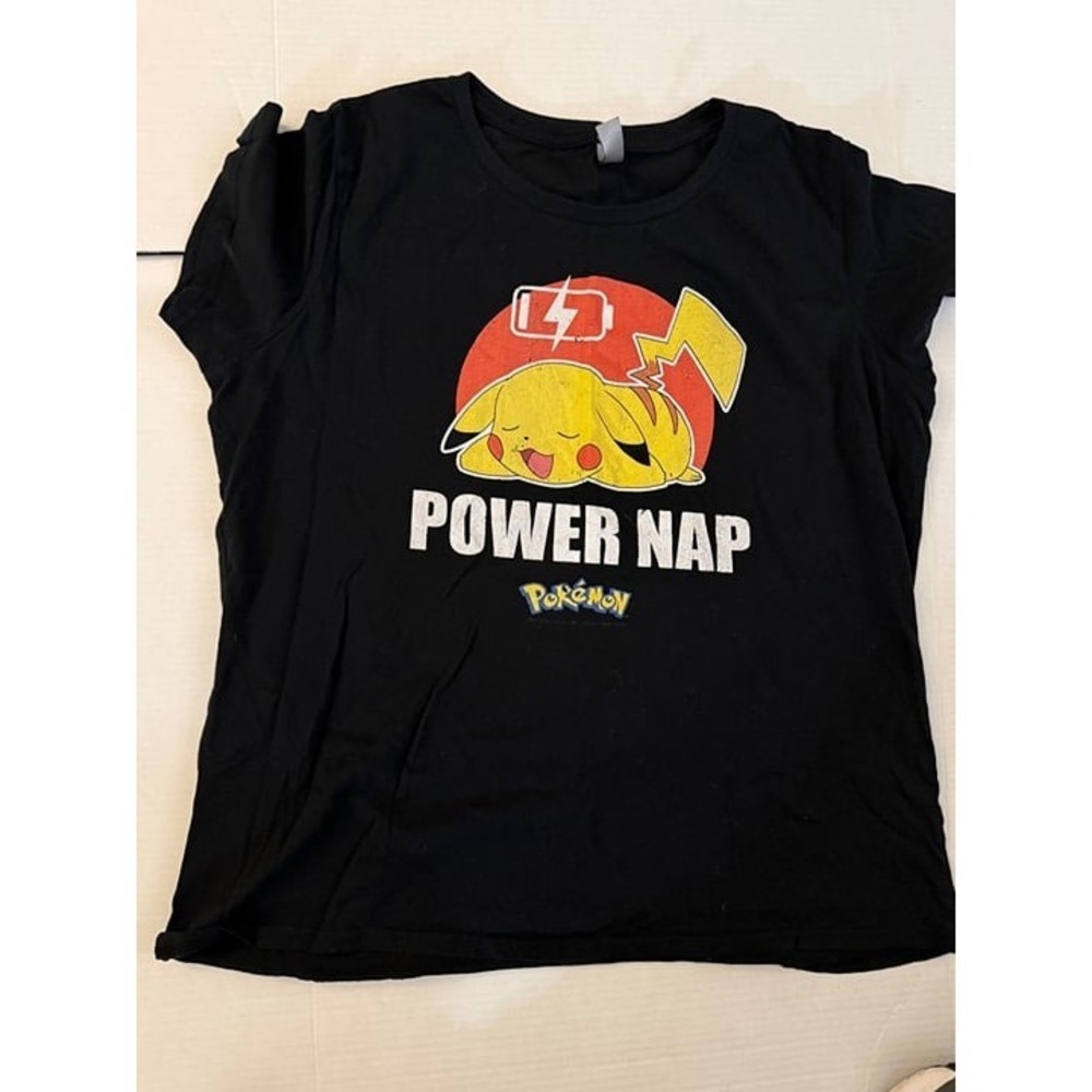Pokemon Pikachu Tee Power Nap 2xl women's